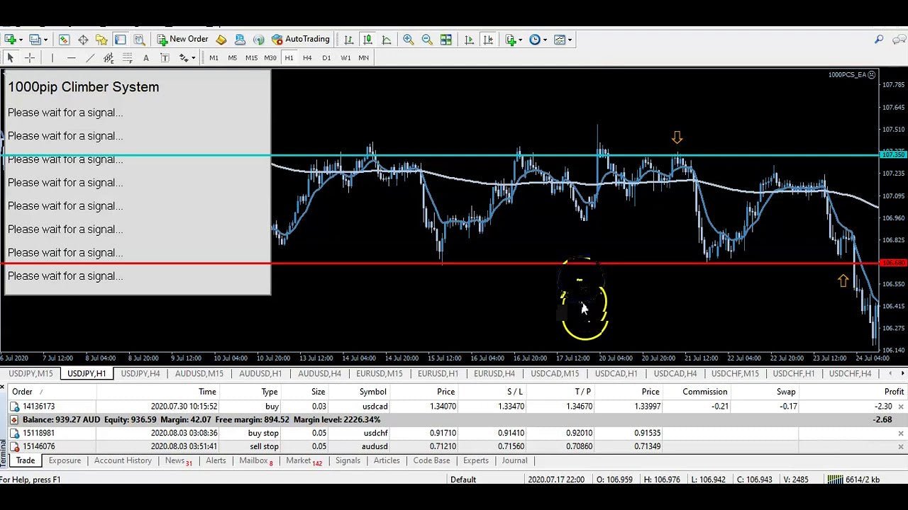 1000pip Climber System Metatrader 4 - PMotive