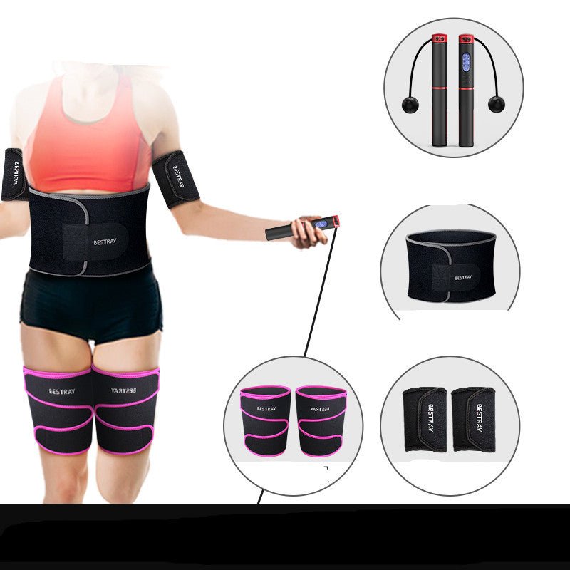 6th Generation Counting Skipping Rope with Multi - Use Fitness Sets - PMotive
