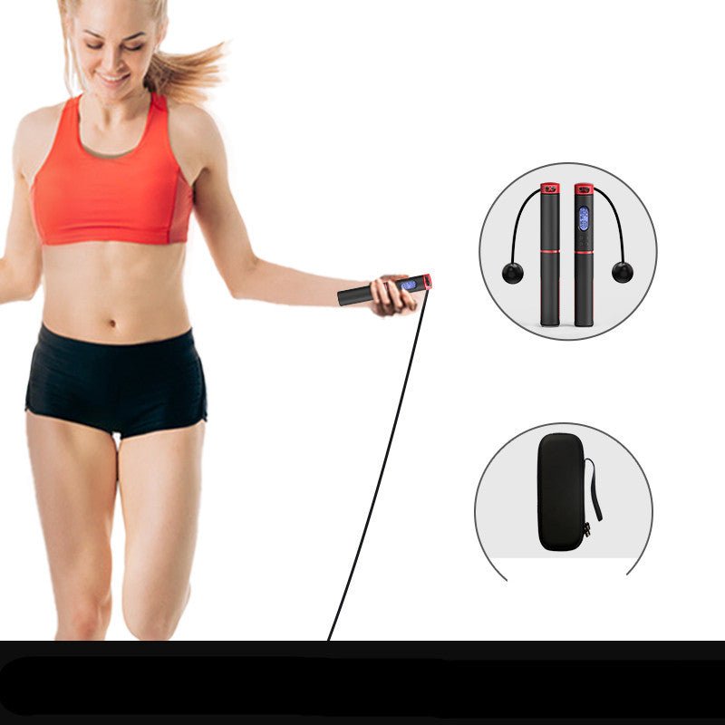 6th Generation Counting Skipping Rope with Multi - Use Fitness Sets - PMotive