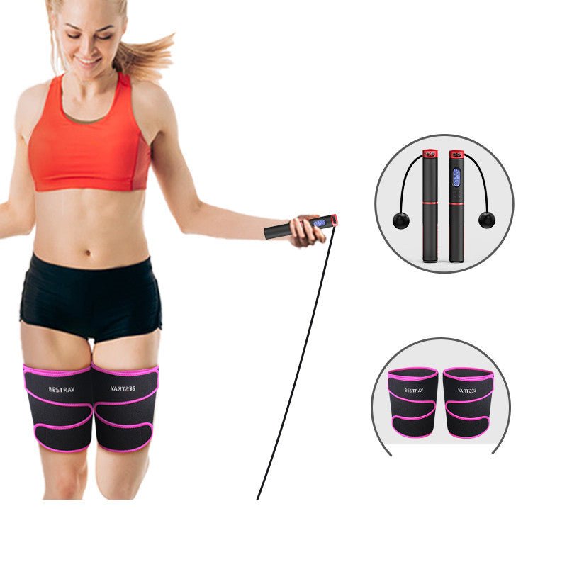 6th Generation Counting Skipping Rope with Multi - Use Fitness Sets - PMotive