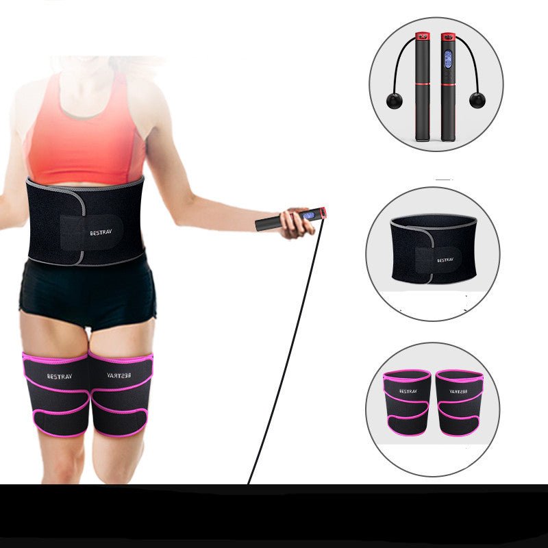 6th Generation Counting Skipping Rope with Multi - Use Fitness Sets - PMotive