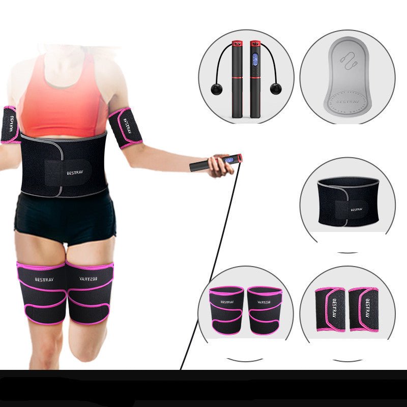 6th Generation Counting Skipping Rope with Multi - Use Fitness Sets - PMotive