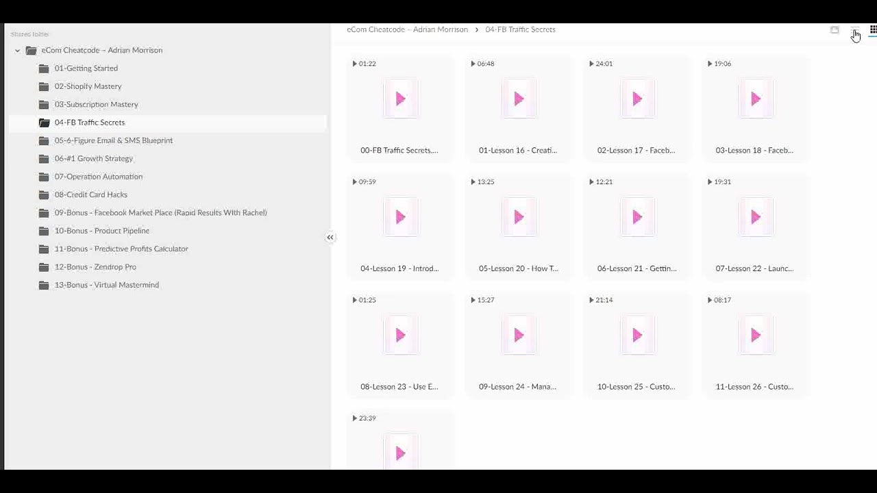 eCom Cheatcode by Adrian Morrison - Full Course - PMotive