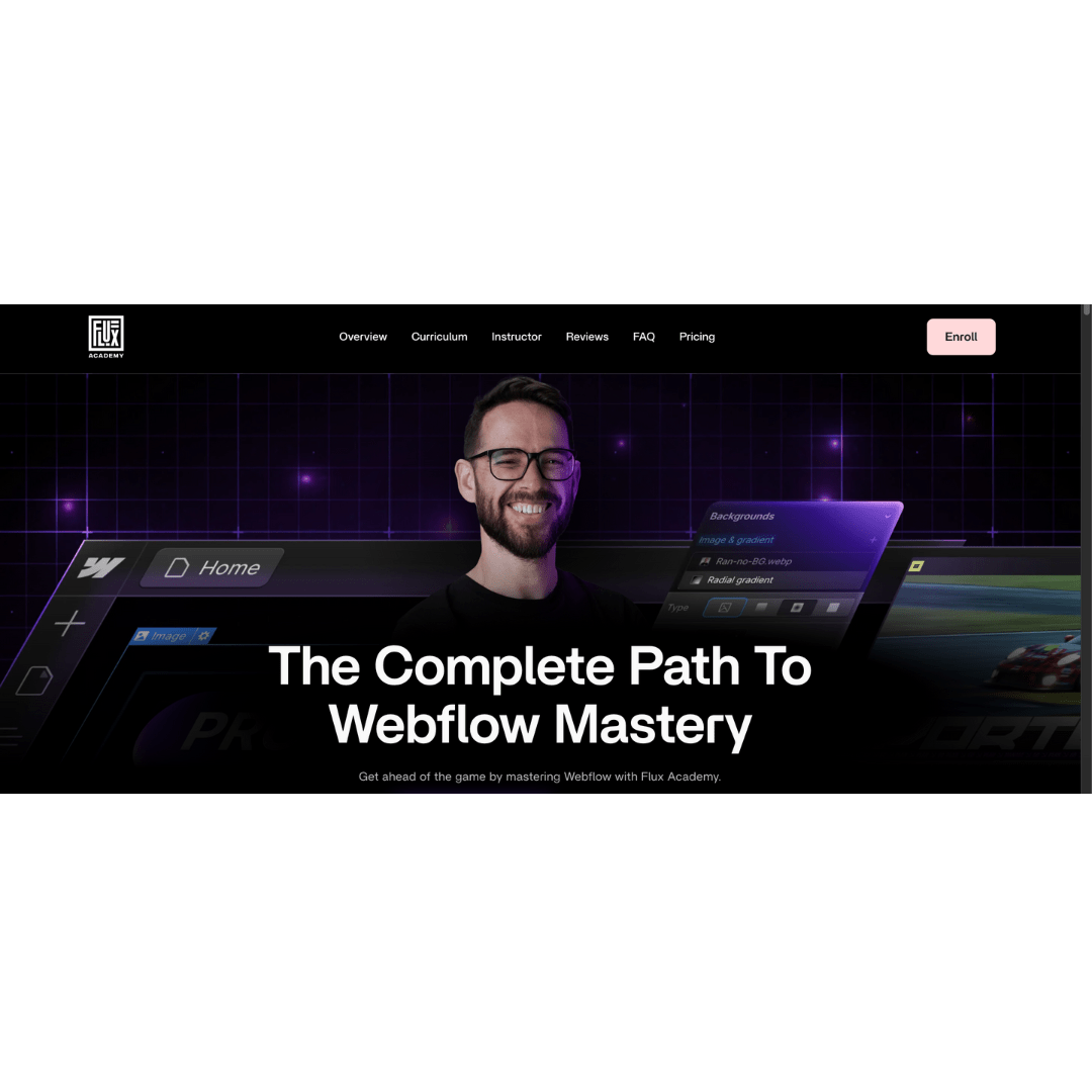 Flux Academy - The Webflow Masterclass 4.0 PRO Full Course - PMotive