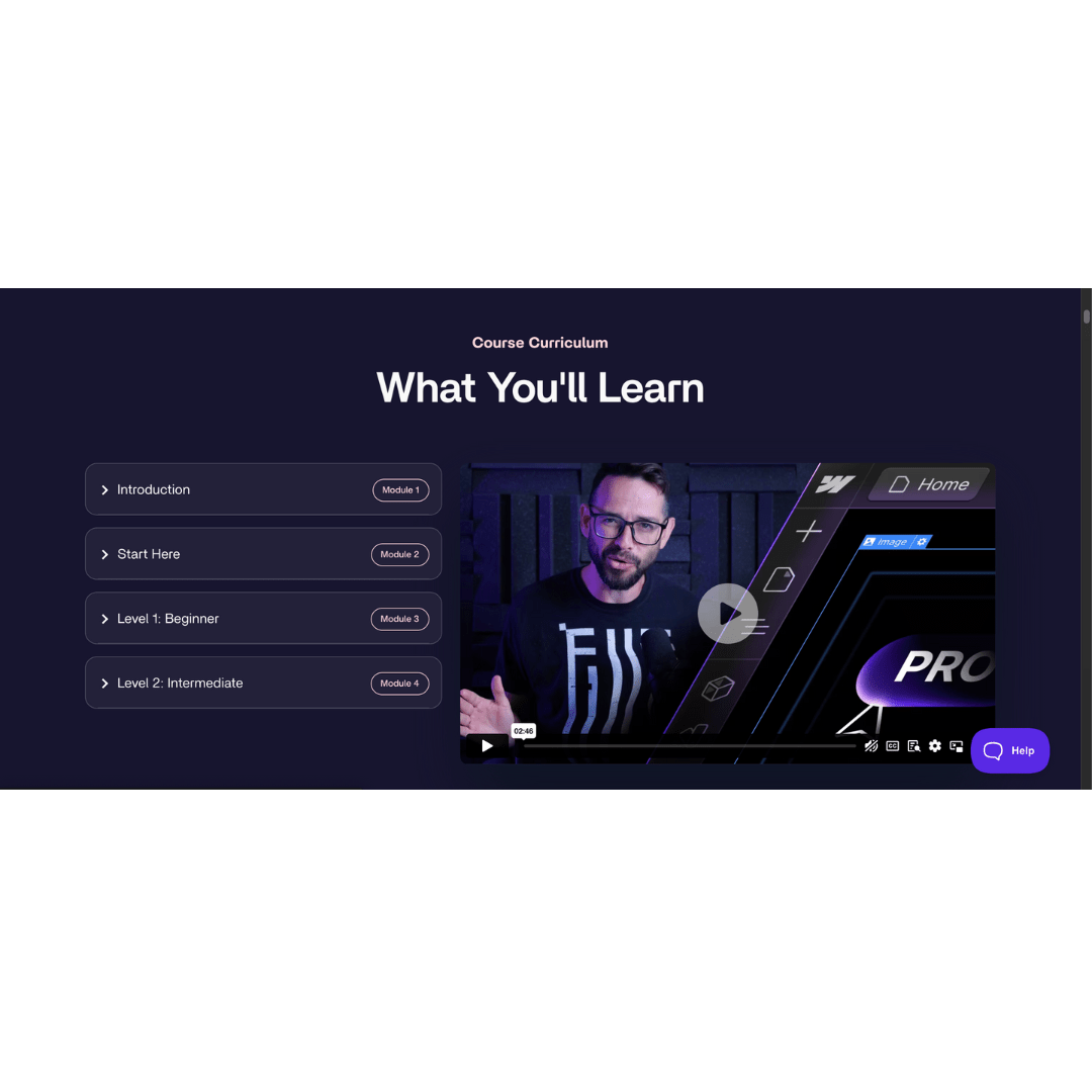 Flux Academy - The Webflow Masterclass 4.0 PRO Full Course - PMotive