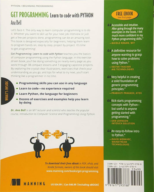 Get Programming: Learn to Code with Python by Ana Bell - PMotive