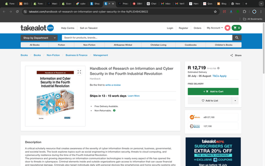 Handbook of Research on Information and Cyber Security in the Fourth Industrial Revolution - PMotive