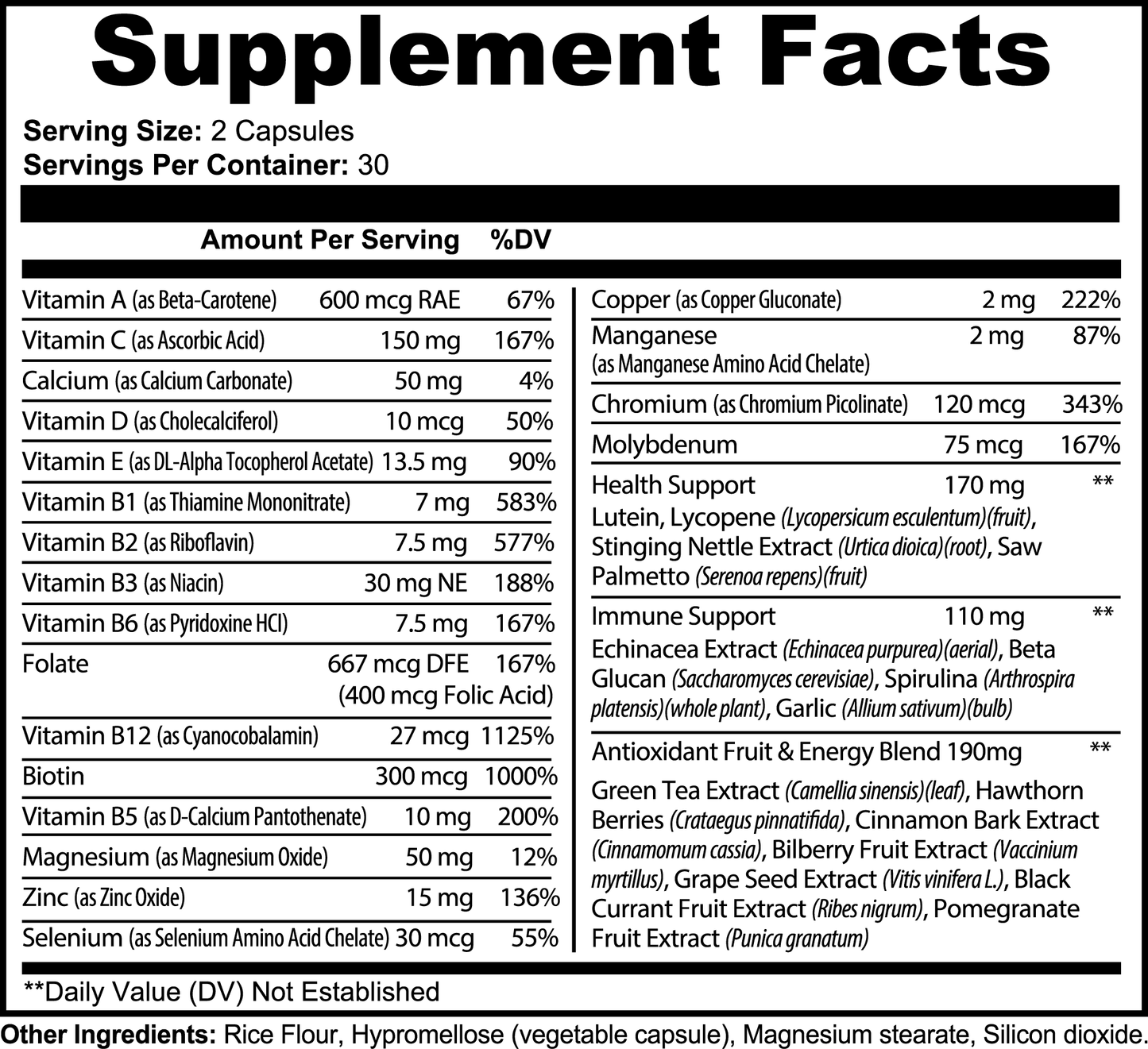 PMotive: Complete Multivitamin Capsule Supplements - PMotive