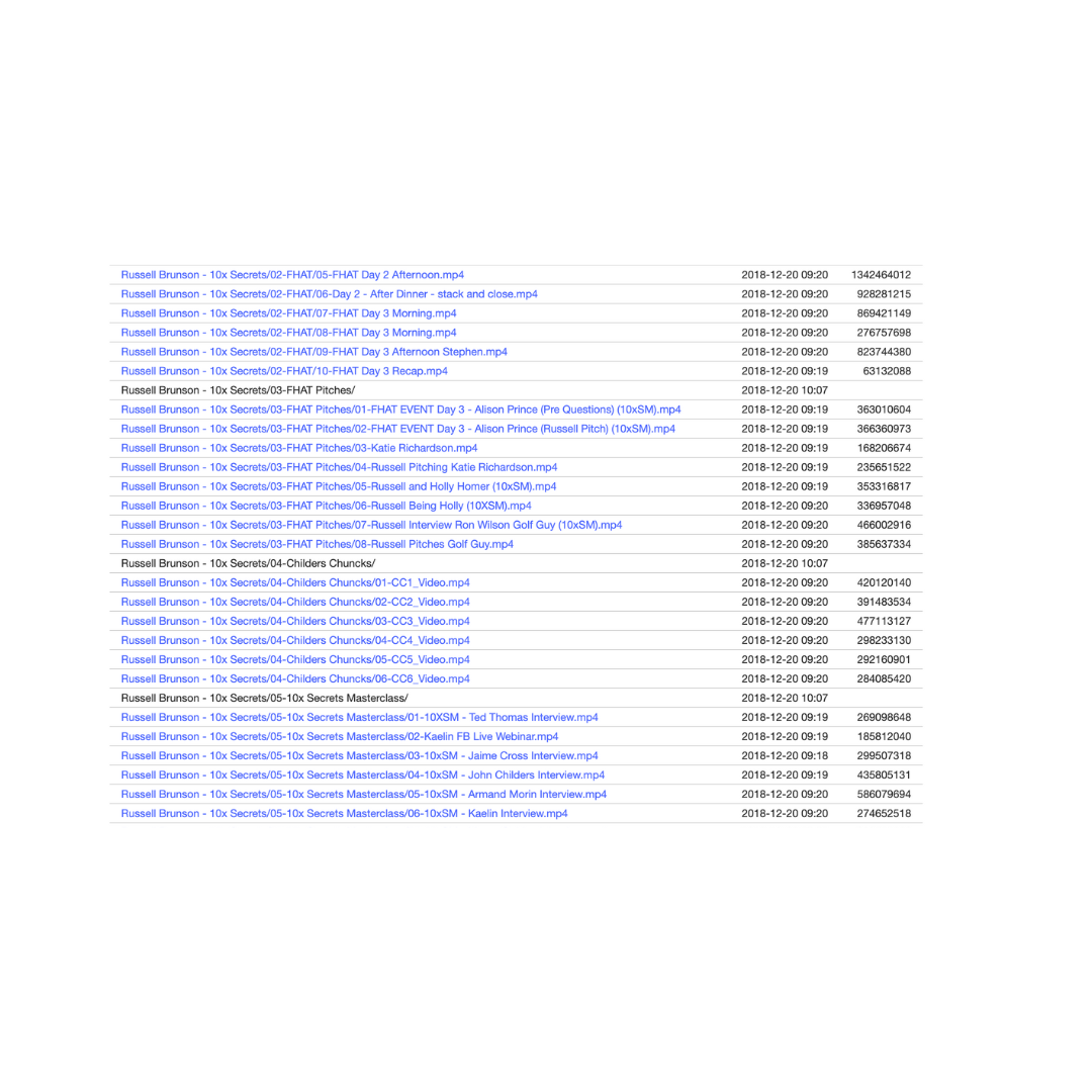 Russell Brunson 10x Secrets Full Course - PMotive