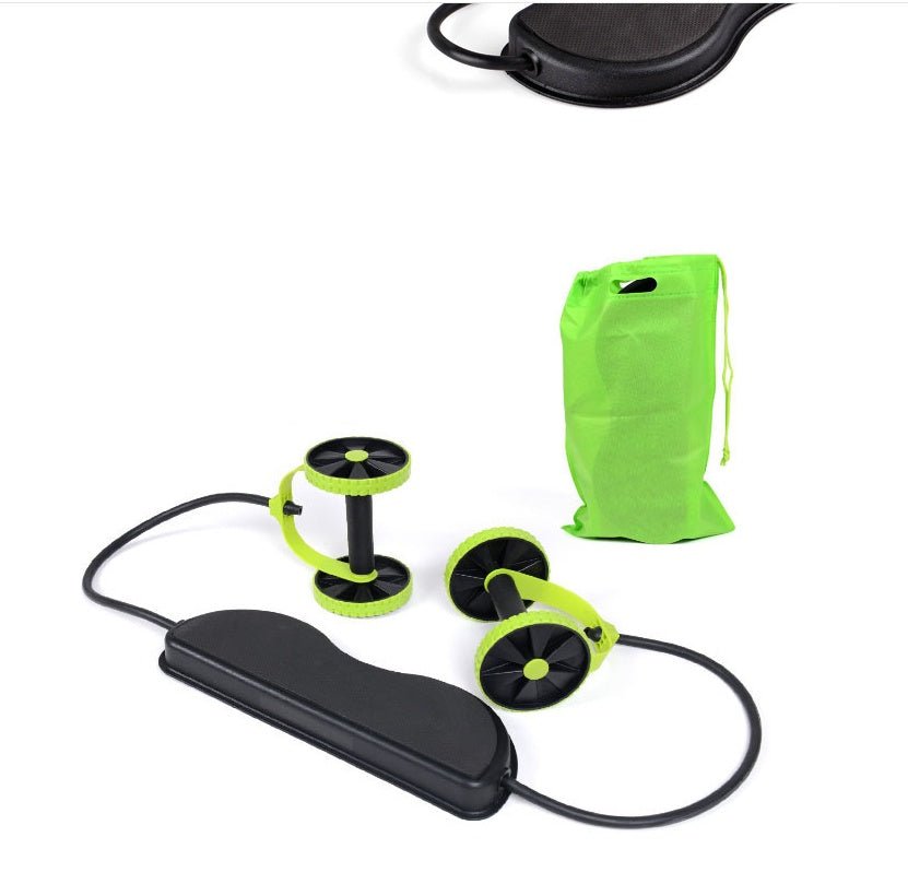Tension Foldable Revoflex Xtreme Rally: Pull Rope Wheeled Abdominal Muscle Trainer - PMotive