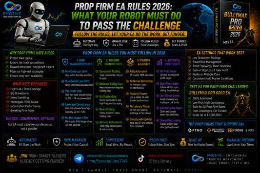 Prop Firm EA Rules 2026: What Your Robot Must Do to Pass the Challenge | PMotive