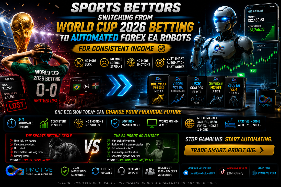 Sports bettors switching from World Cup 2026 betting to automated forex EA robots for consistent income | PMotive
