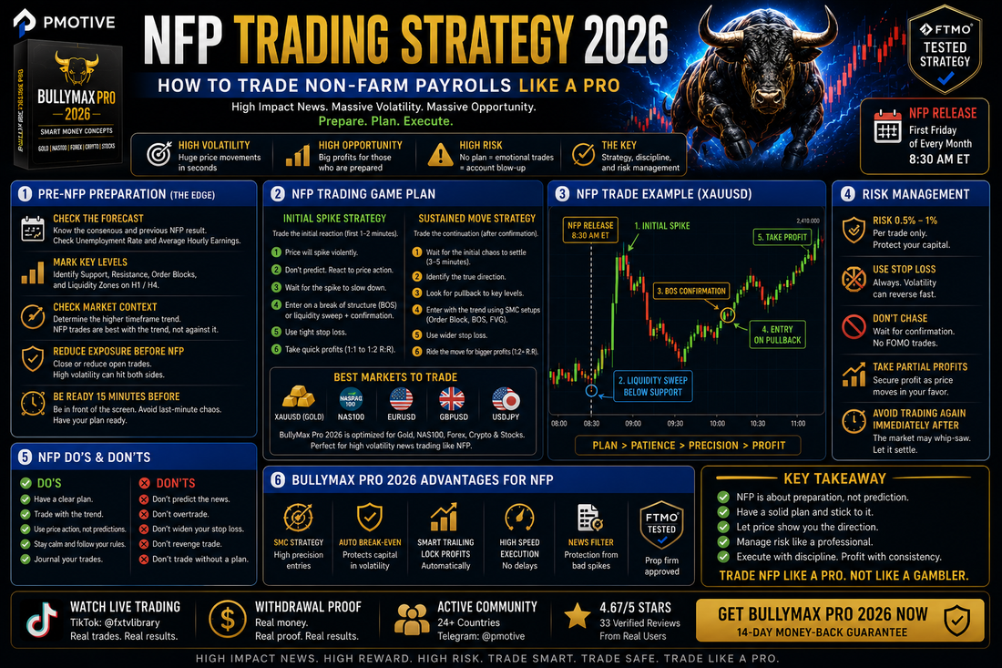NFP Trading Strategy 2026 — How to Trade Non-Farm Payrolls Like a Pro