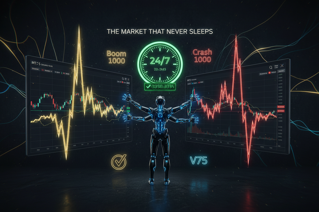 Boom and Crash Trading Strategy 2026 — Complete Synthetic Indices Spike Trading Guide and VigoRL EA Setup | PMotive