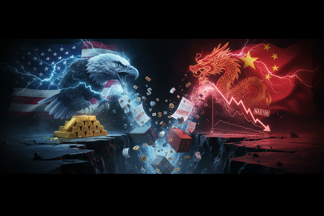 China US Trade War 2026 — How to Trade Tariffs Forex Gold NAS100 MT5 EA Strategy | PMotive
