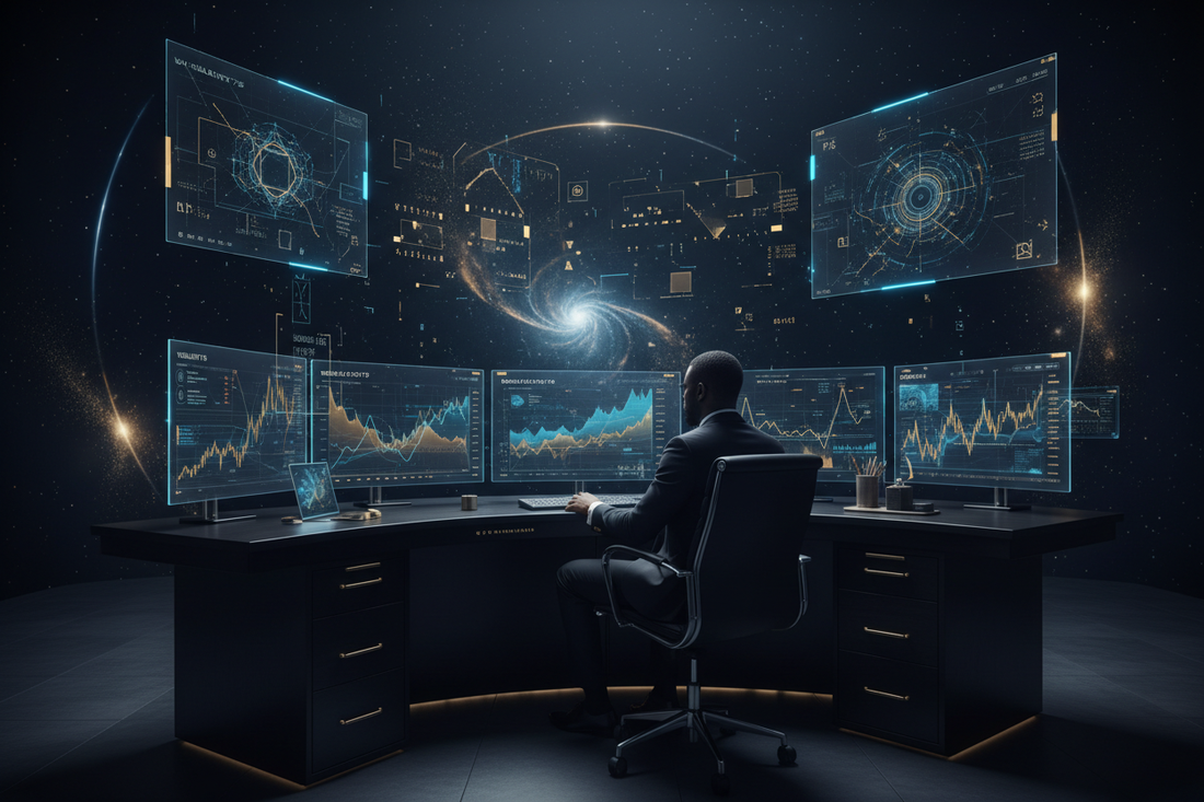 Complete guide to synthetic index trading in 2026 showing Volatility 75 Boom Crash and Jump indices on Deriv MT5 with Expert Advisor automation running 24/7