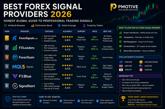 Best Forex Signal Providers 2026 — Honest Global Guide to Professional Trading Signals | PMotive