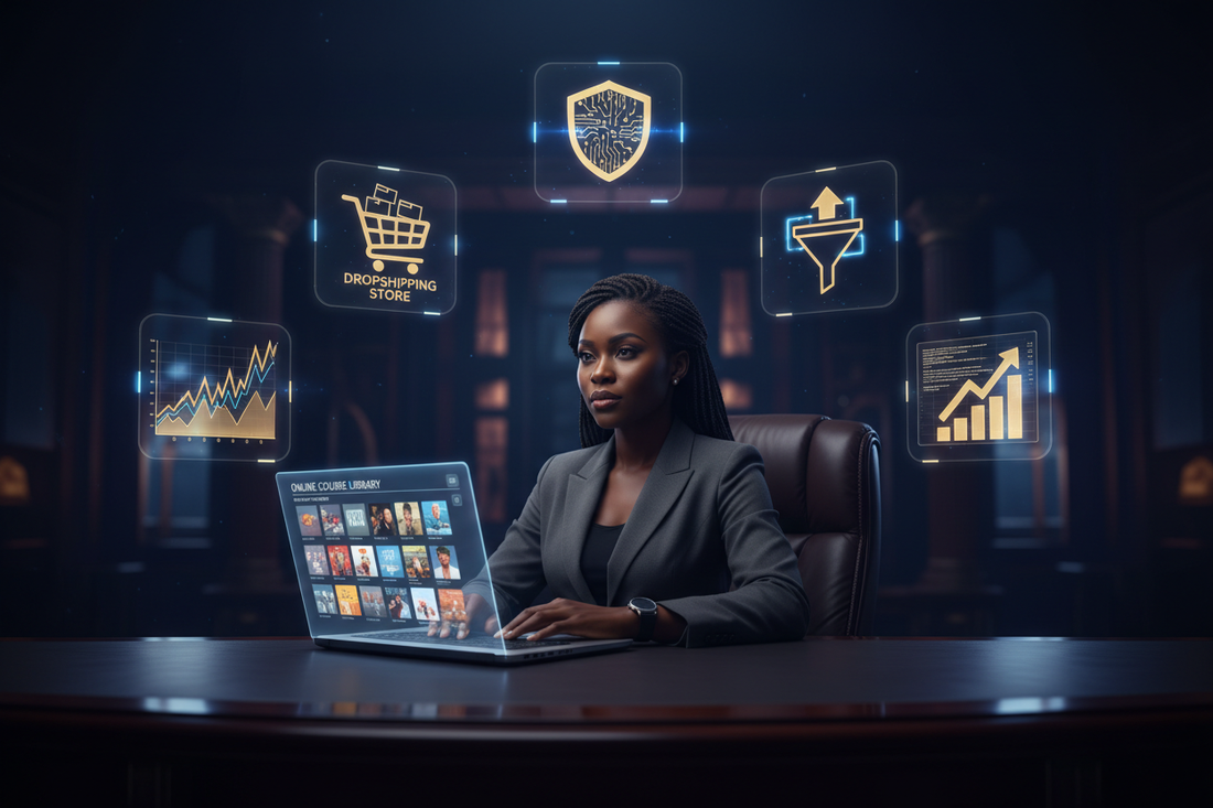 Best online courses to make money in 2026 covering forex trading dropshipping cybersecurity digital marketing and coding with USD pricing and lifetime access