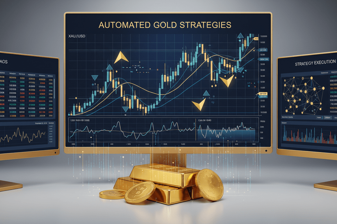 Automated Trading Strategies Gold Markets 2026 — EA Algorithmic XAU/USD Setup MT5 | PMotive