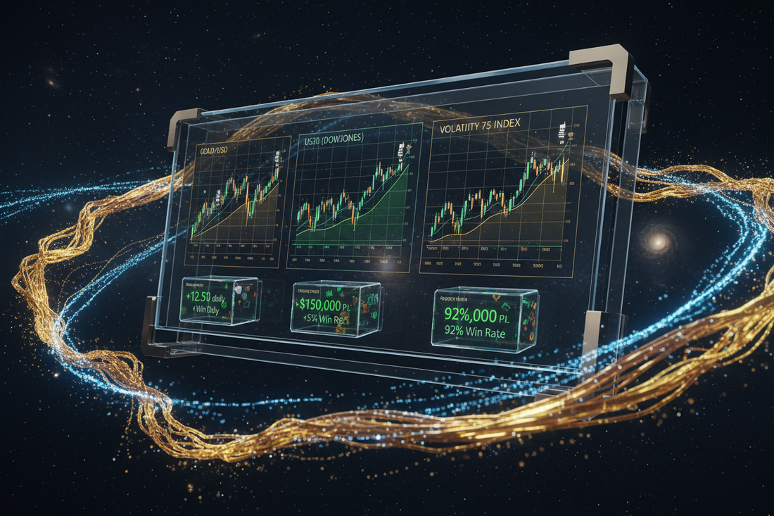 Best MT5 Expert Advisors in 2026 tested on Gold XAUUSD US30 and Volatility 75 for prop firm and live trading accounts