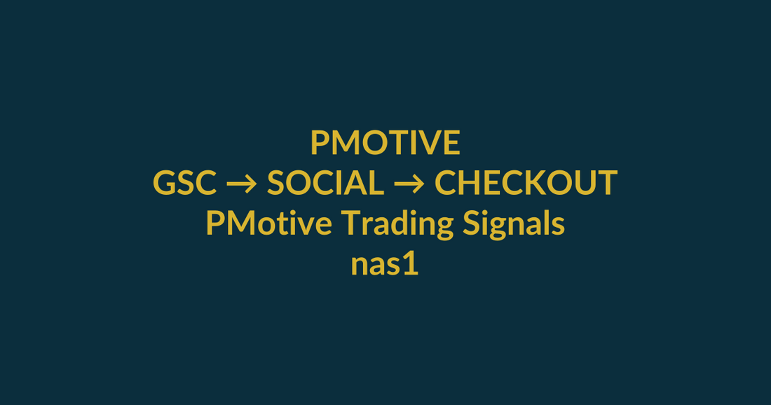 PMotive Trading Signals high-intent search guide for nas100 signals, linking PMotive social verification to website checkout