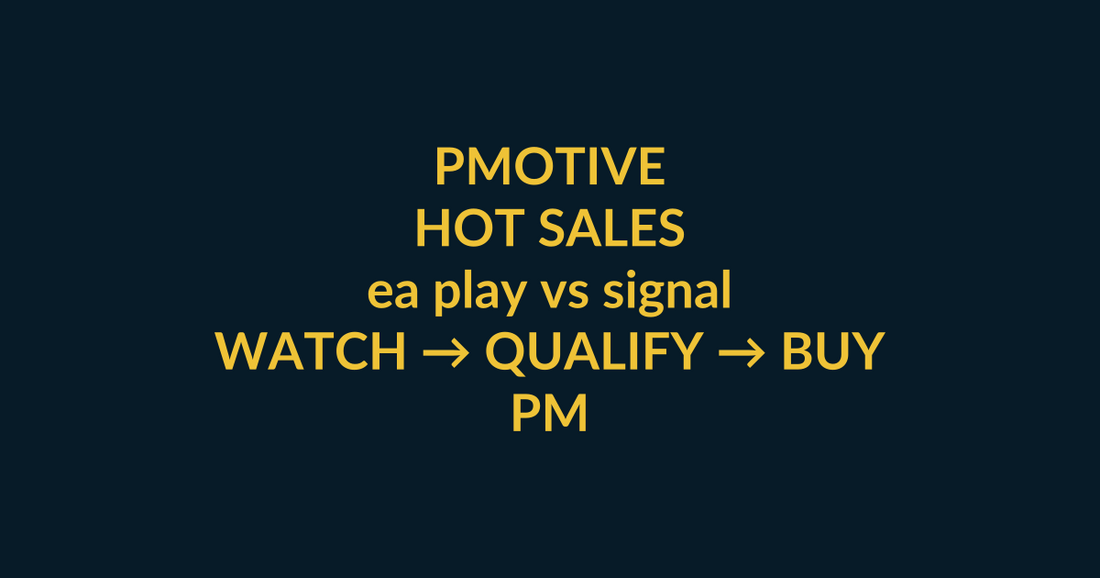 PMotive Store high-conversion buyer guide for ea play vs signal, linking PMotive social trust to checkout