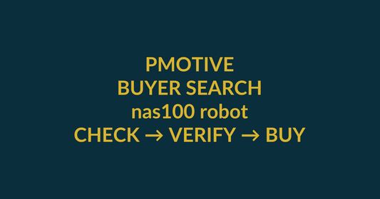 NAS100 Robot by TrendFXO buyer guide for the search query nas100 robot, showing PMotive product verification and checkout path
