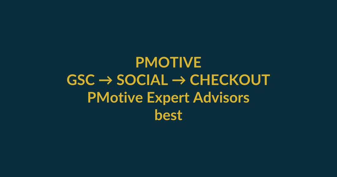 PMotive Expert Advisors high-intent search guide for best expert advisor for mt5, linking PMotive social verification to website checkout