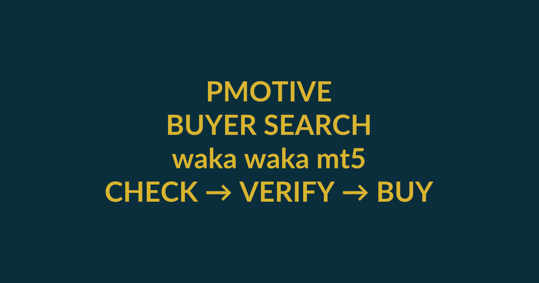 Waka Waka EA MT4 buyer guide for the search query waka waka mt5, showing PMotive product verification and checkout path