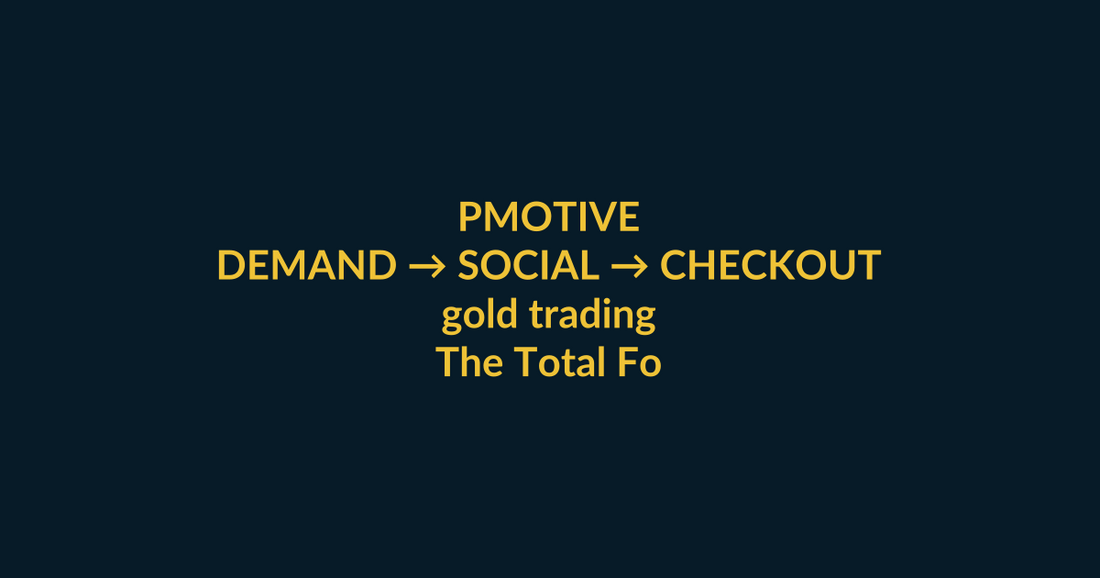 The Total Forex Course by Jessica Laine high-intent buyer guide for gold trading, linking PMotive social media, video proof and website checkout