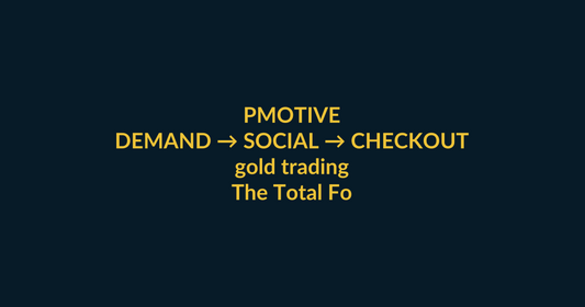 The Total Forex Course by Jessica Laine high-intent buyer guide for gold trading, linking PMotive social media, video proof and website checkout