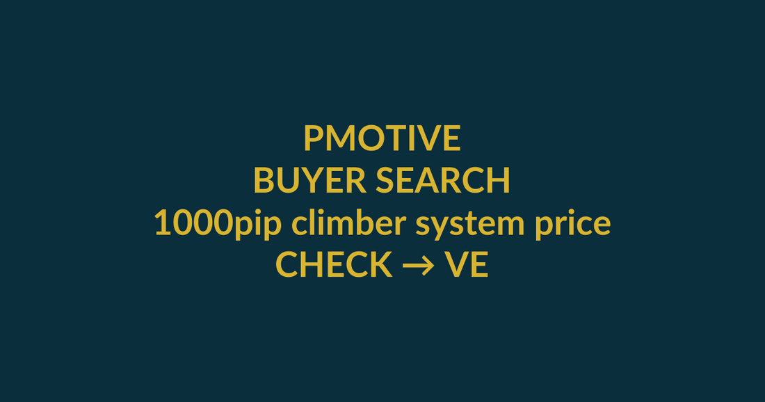 1000pip Climber System buyer guide for the search query 1000pip climber system price, showing PMotive product verification and checkout path