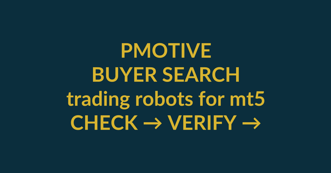 PMotive Expert Advisors buyer guide for the search query trading robots for mt5, showing PMotive product verification and checkout path