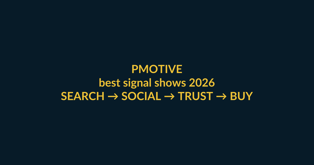 Essential Signals Lifetime Access conversion guide for the Google query best signal shows 2026, linking PMotive social proof to website checkout