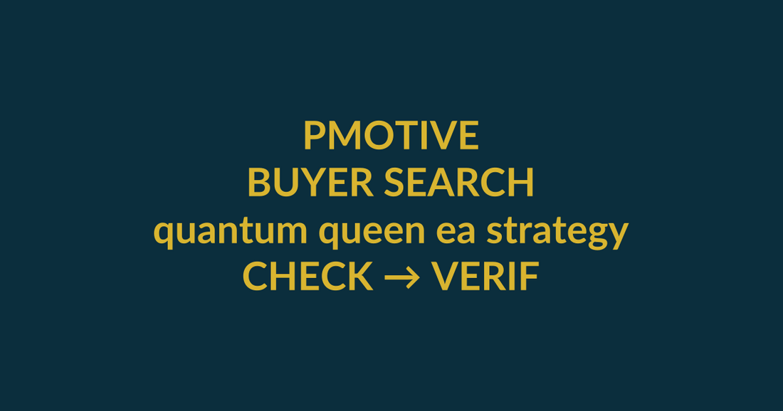 Quantum Queen MT5 buyer guide for the search query quantum queen ea strategy, showing PMotive product verification and checkout path