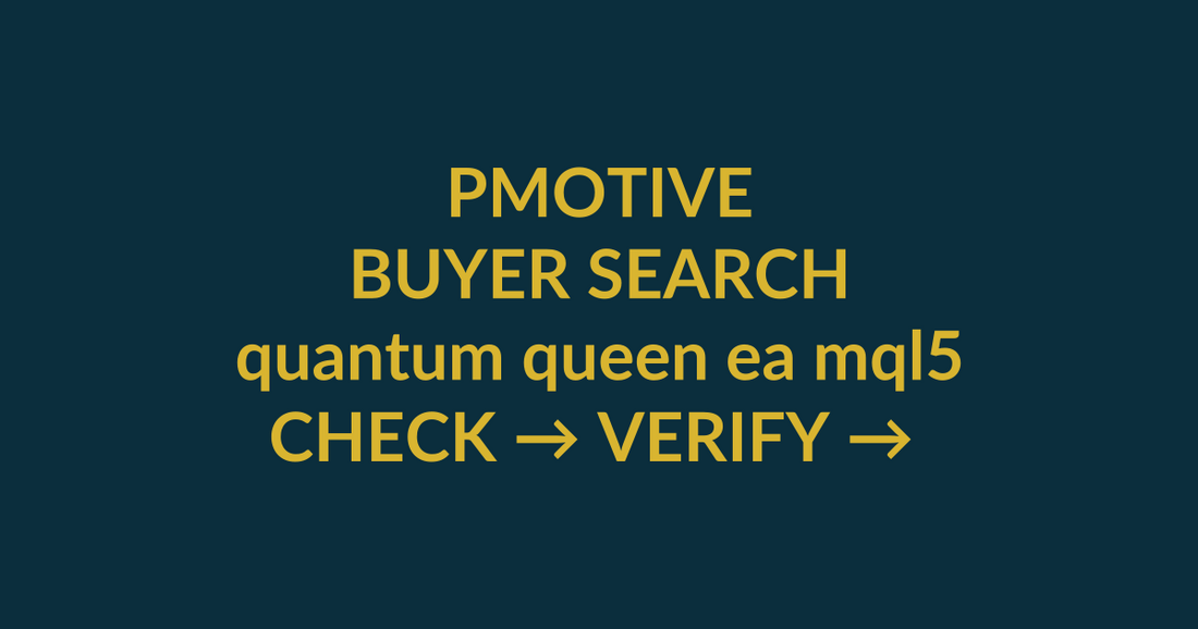 Quantum Queen MT5 buyer guide for the search query quantum queen ea mql5, showing PMotive product verification and checkout path