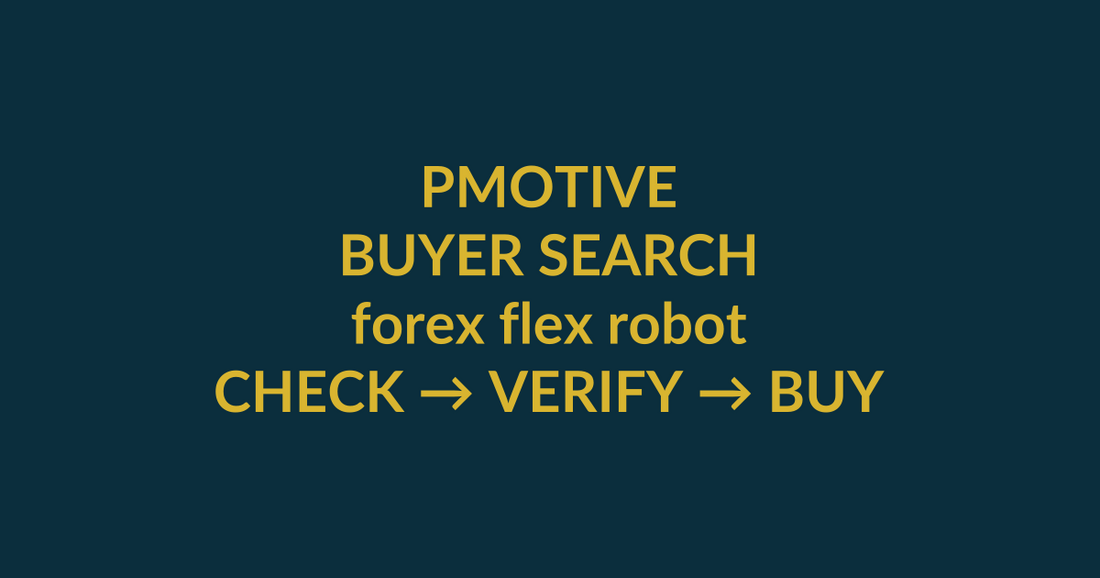 Flex EA MT4 buyer guide for the search query forex flex robot, showing PMotive product verification and checkout path