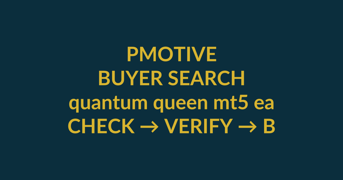 Quantum Queen MT5 buyer guide for the search query quantum queen mt5 ea, showing PMotive product verification and checkout path