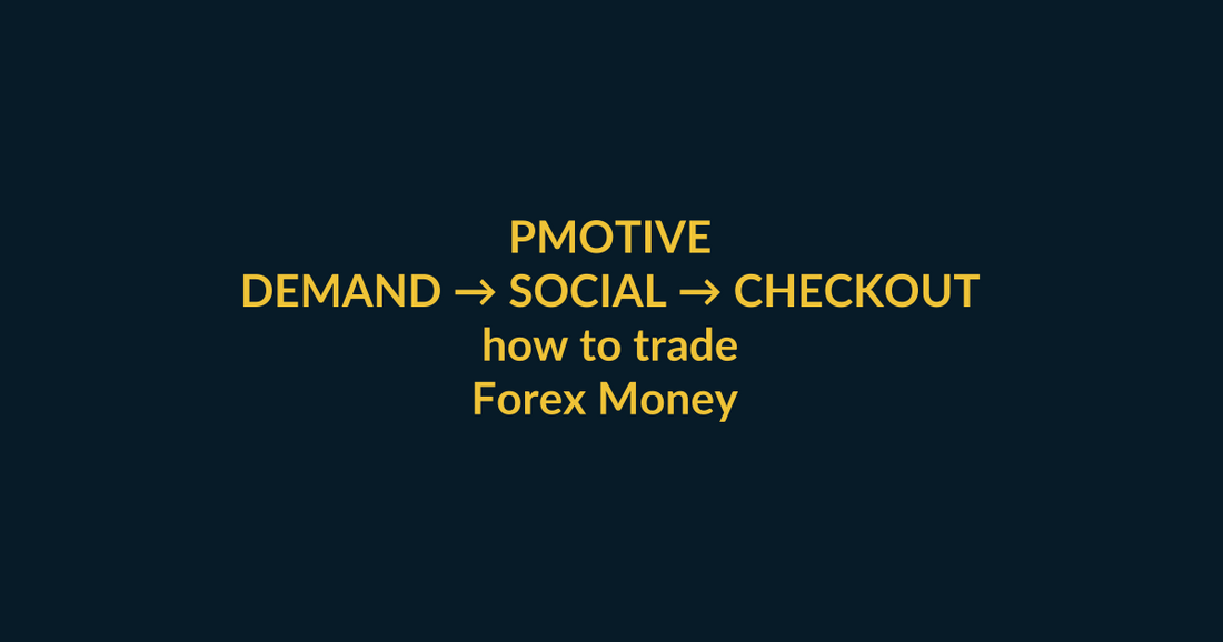 Forex Money Management eBook high-intent buyer guide for how to trade, linking PMotive social media, video proof and website checkout