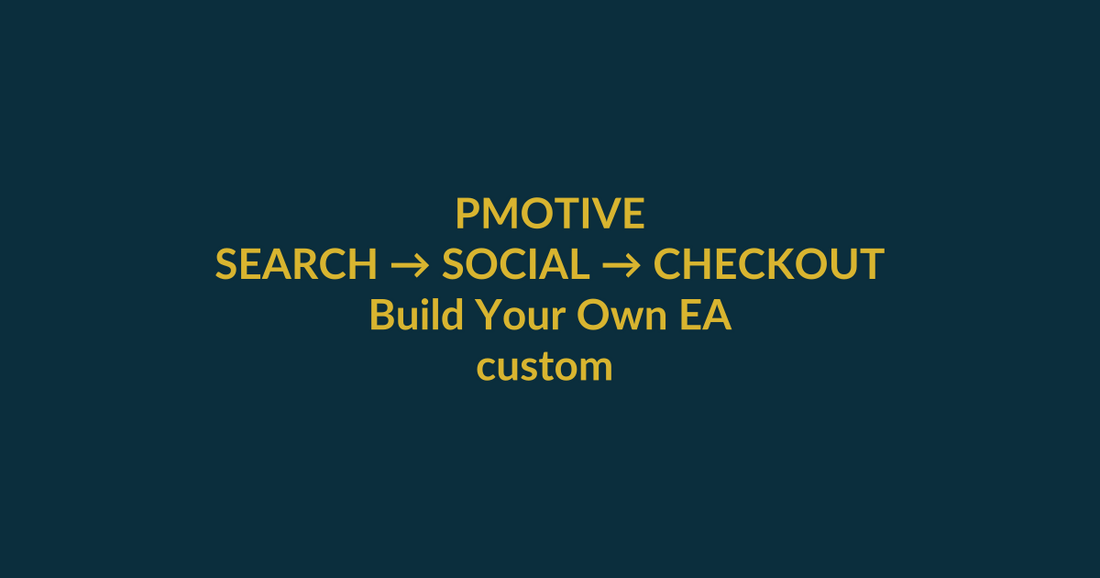 Build Your Own EA search-to-checkout guide for the Google query custom expert advisor, with PMotive social verification and product CTA