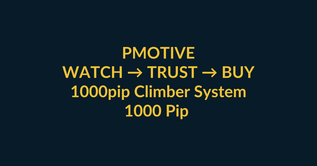 1000pip Climber System watch-to-buy guide using YouTube video proof and a direct PMotive website checkout path