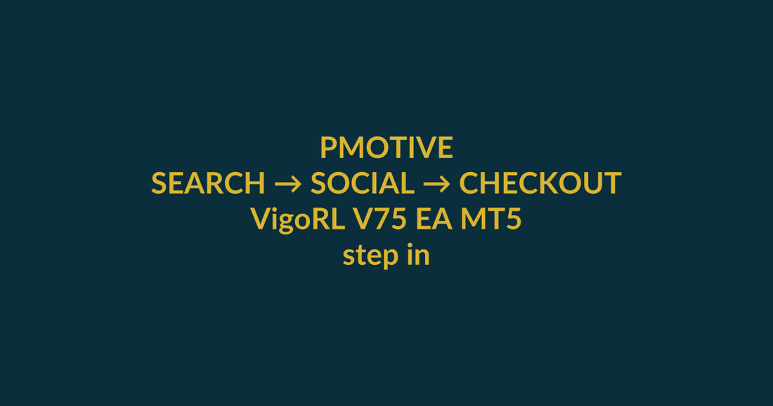 VigoRL V75 EA MT5 search-to-checkout guide for the Google query step index deriv, with PMotive social verification and product CTA