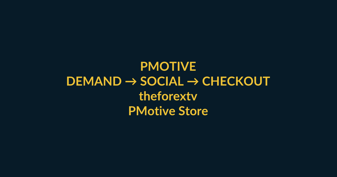 PMotive Store high-intent buyer guide for theforextv, linking PMotive social media, video proof and website checkout