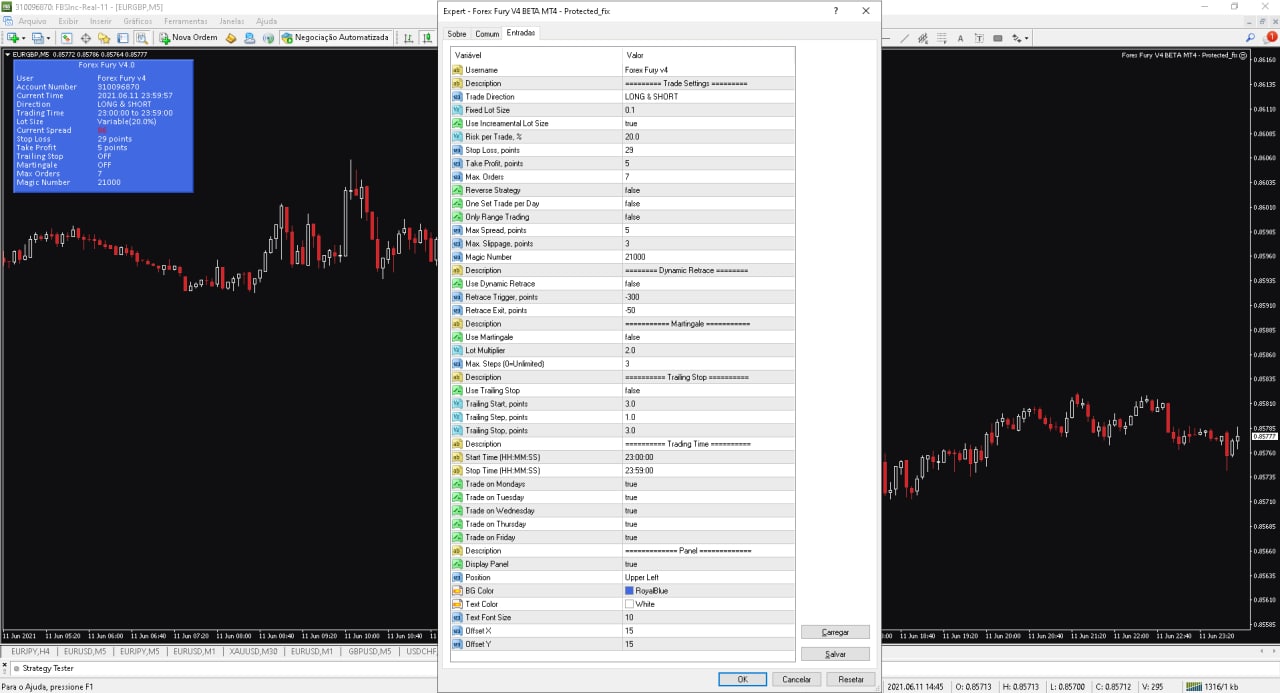 Forex Fury V4 EA - Metatrader 4 & 5