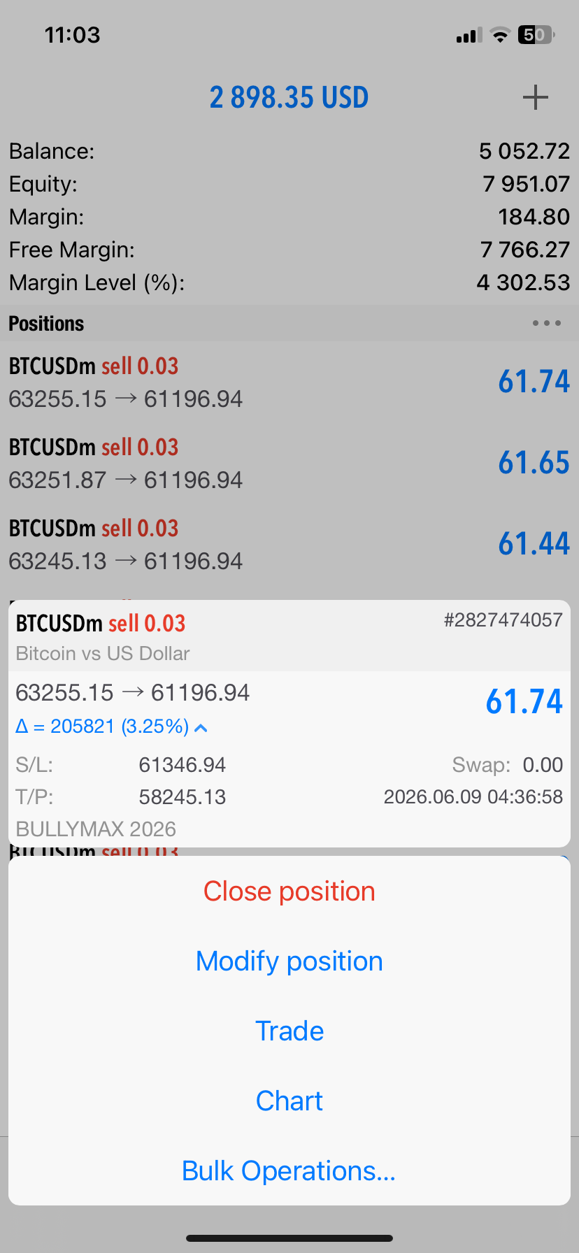 BullyMax Pro Gold MT5 EA 2026 automated XAUUSD trading software product gallery image 5