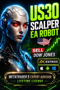 US30 Scalper EA for MetaTrader 5 automated Dow trading