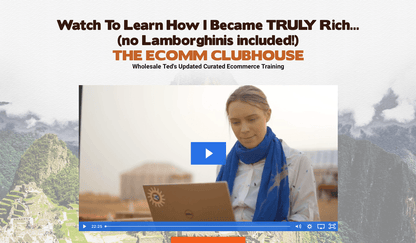 Ecomm Clubhouse by Sarah Chrisp Full Course - PMotive