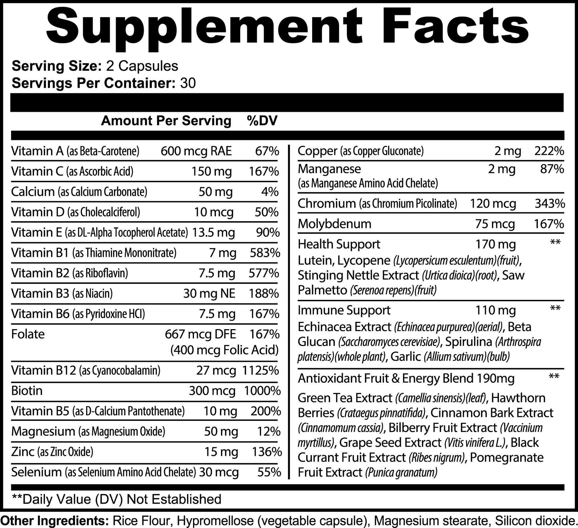 PMotive: Complete Multivitamin Capsule Supplements - PMotive