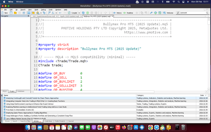 Premium EA Development – Full Strategy Automation with Source Code & Support - PMotive