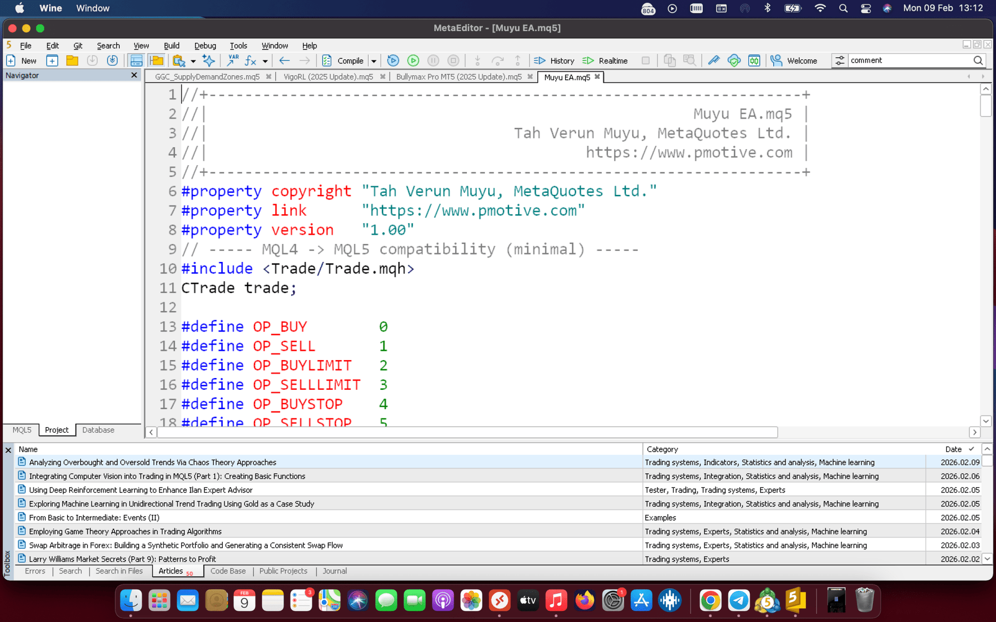 Premium EA Development – Full Strategy Automation with Source Code & Support - PMotive